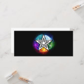 Wiccan pentagram kaart (Voorkant / Achterkant in situ)