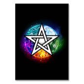Wiccan pentagram kaart (Voorkant)