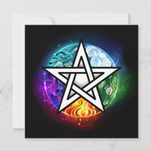 Wiccan pentagram kaart