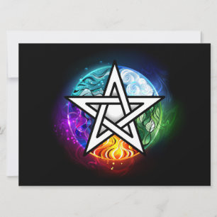 Wiccan pentagram kaart