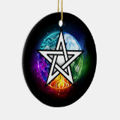 Wiccan pentagram keramisch ornament (Rechts)
