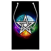 Wiccan pentagram klein cadeauzakje (Achterkant)