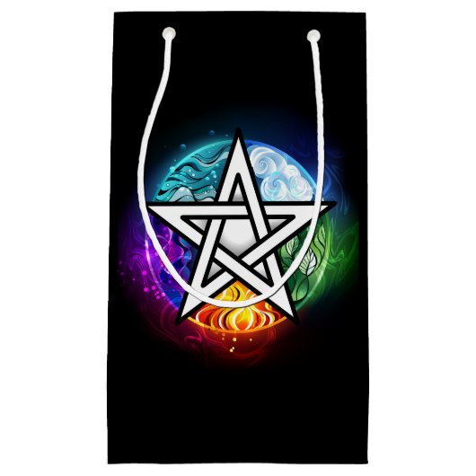 Wiccan pentagram klein cadeauzakje (Voorkant)