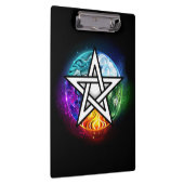 Wiccan pentagram klembord (Rechts)