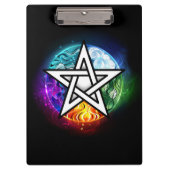 Wiccan pentagram klembord (Voorkant)