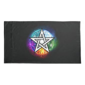 Wiccan pentagram kussensloop (Achterkant)