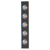 Wiccan pentagram lange tafelloper (Voorkant)