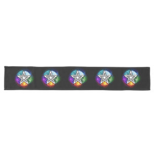Wiccan pentagram lange tafelloper