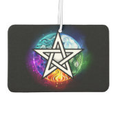 Wiccan pentagram luchtverfrisser (Achterkant)