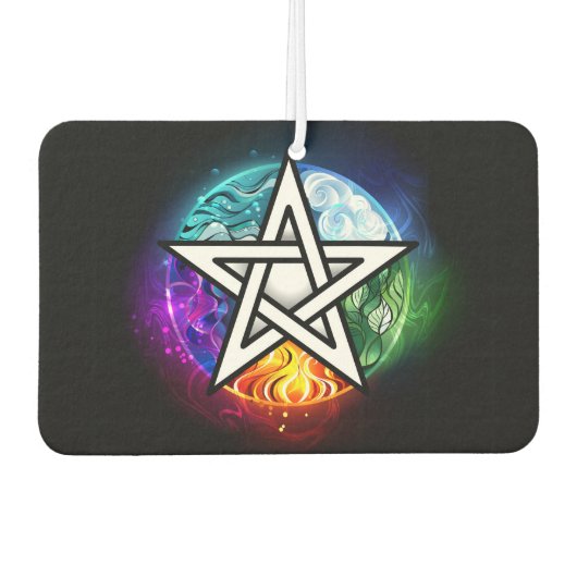 Wiccan pentagram luchtverfrisser (Voorkant)