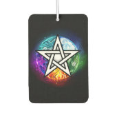 Wiccan pentagram luchtverfrisser (Voorkant)