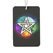 Wiccan pentagram luchtverfrisser (Achterkant)