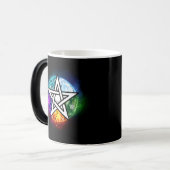 Wiccan pentagram magische mok (Voorkant links)