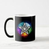 Wiccan pentagram magische mok (Links)