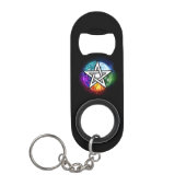 Wiccan pentagram mini flessenopener (Voorkant)