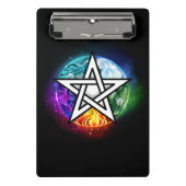 Wiccan pentagram mini klembord (Voorkant)
