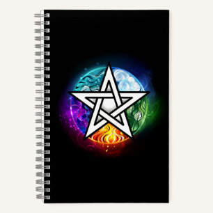 Wiccan pentagram notitieboek