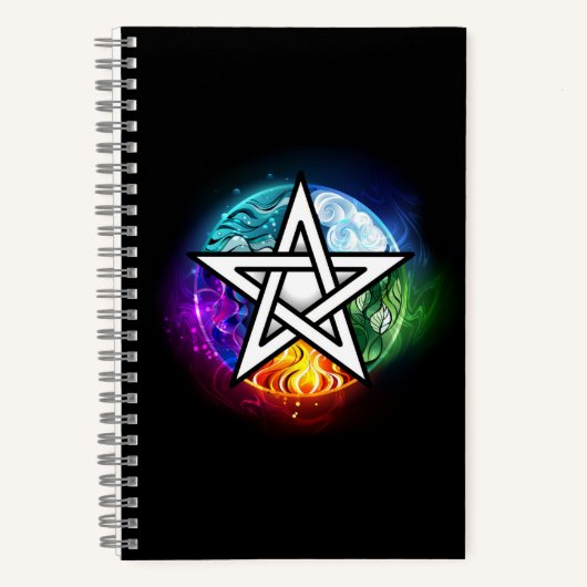 Wiccan pentagram notitieboek (Voorkant)