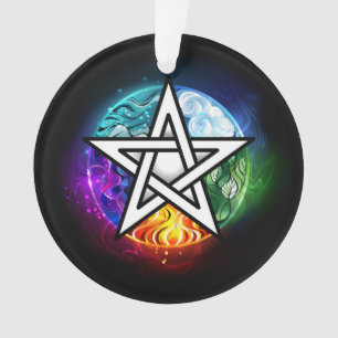 Wiccan pentagram ornament