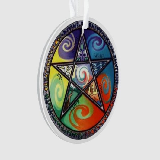 Wiccan Pentagram Ornament (voorkant)