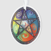 Wiccan Pentagram Ornament (voorkant)