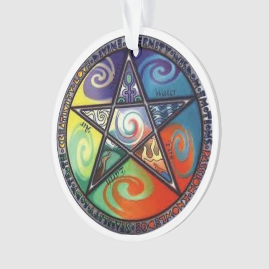 Wiccan Pentagram Ornament (voorkant)