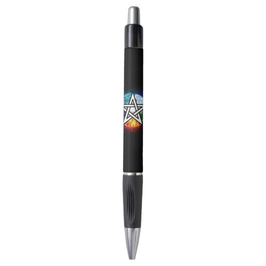 Wiccan pentagram pen (Voorkant Verticaal)