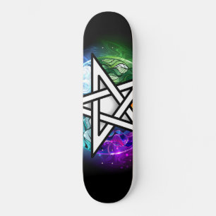 Wiccan pentagram persoonlijk skateboard