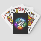 Wiccan pentagram pokerkaarten (Achterkant)