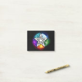 Wiccan pentagram post-it® notes (Op bureau)