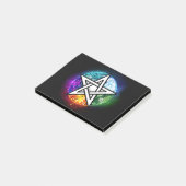 Wiccan pentagram post-it® notes (Schuin)