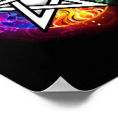 Wiccan pentagram poster (Hoek)