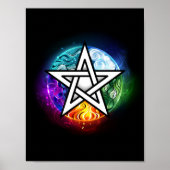 Wiccan pentagram poster (Voorkant)