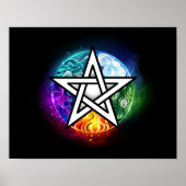 Wiccan pentagram poster (Voorkant)