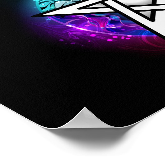 Wiccan pentagram poster (Hoek)