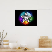 Wiccan pentagram poster (Keuken)