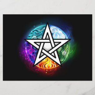 Wiccan pentagram programmakaart