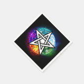 Wiccan pentagram servet (Hoek)