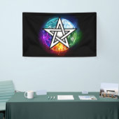 Wiccan pentagram spandoek (Beurs)