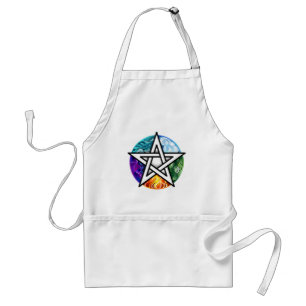 Wiccan pentagram standaard schort
