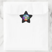 Wiccan pentagram ster sticker (Tas)