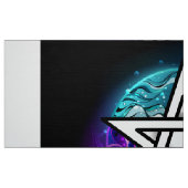 Wiccan pentagram stof (Fat Quarter)