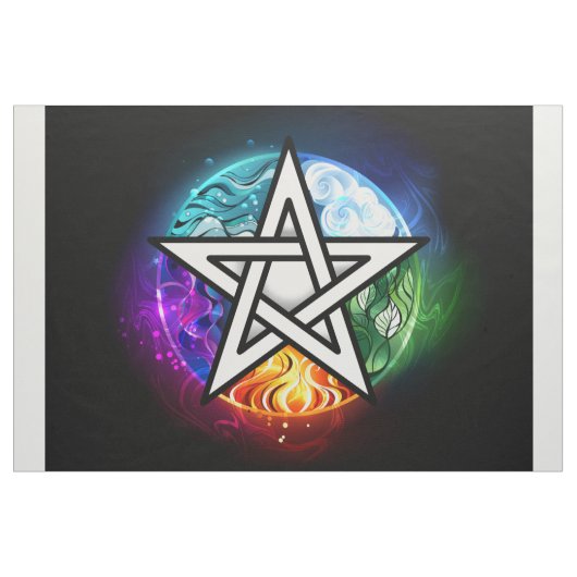 Wiccan pentagram stof (Yard (91,4 cm))