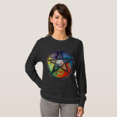 Wiccan Pentagram T-shirt (Voorkant volledig)