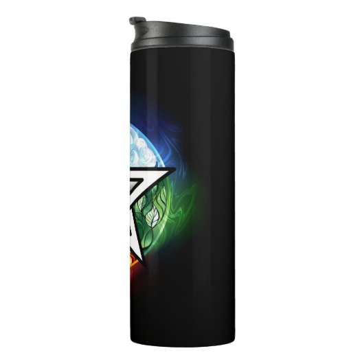 Wiccan pentagram thermosbeker (Geroteerd rechts)