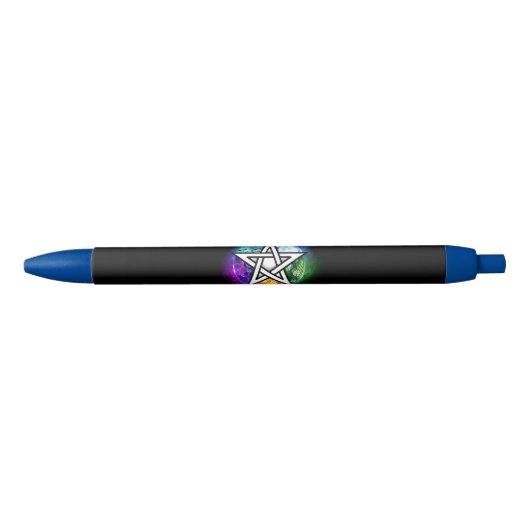 Wiccan pentagram zwarte inkt pen (Voorkant)