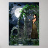 Wiccan Poster - Moon Goddess "Selene" [A3] (Voorkant)