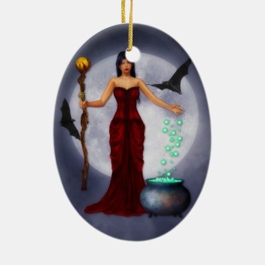 Wiccan Princess Halloween Ornament (Achterkant)