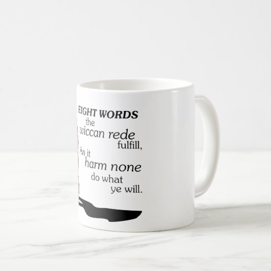 Wiccan Rede Ancient Goddess Koffiemok (Voorkant rechts)