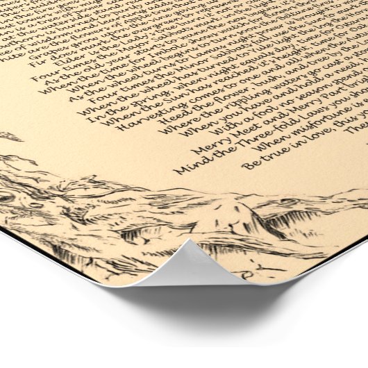 WICCAN REDE POSTER (Hoek)